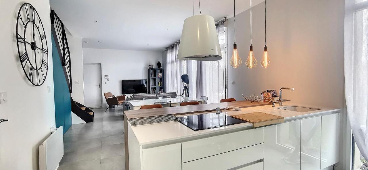 Appartement Duplex En Rez De Jardin à Neuville-sur-Saône Extérieur photo