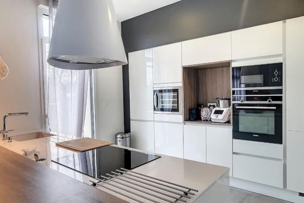 Appartement Duplex En Rez De Jardin à Neuville-sur-Saône Extérieur photo